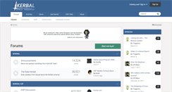 Desktop Screenshot of forum.kerbalspaceprogram.com