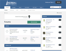 Tablet Screenshot of forum.kerbalspaceprogram.com